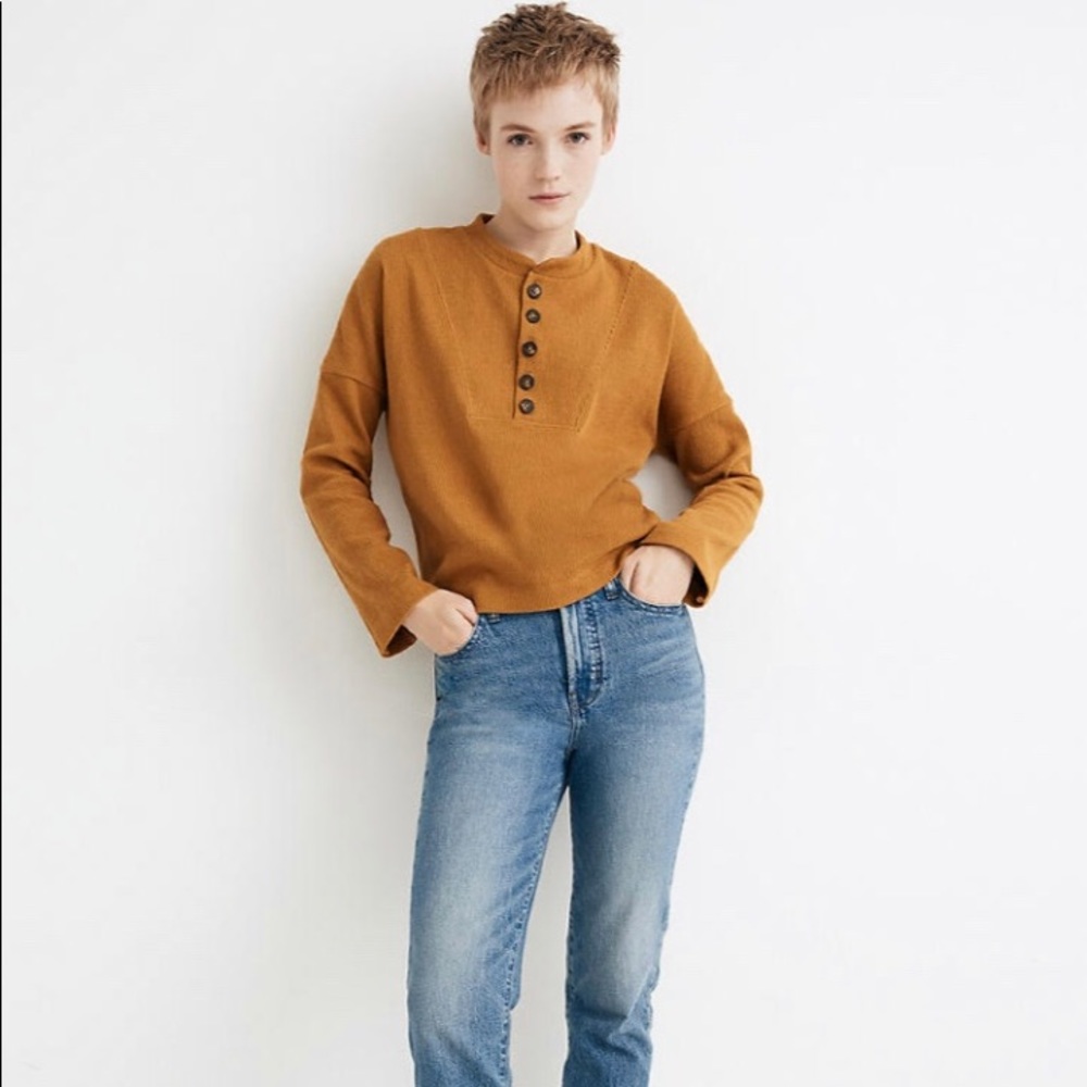 Madewell / Texture & Thread Seamed Henley Top